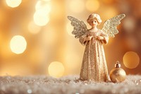 Angel ornament christmas representation christmas tree. AI generated Image by rawpixel.