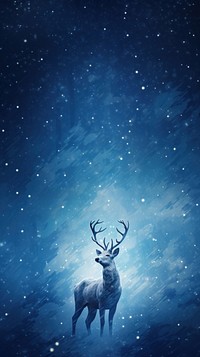 Reindeer wildlife outdoors nature. AI generated Image by rawpixel.