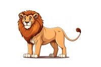 Animal cartoon mammal lion. AI generated Image by rawpixel.