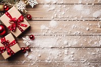 Christmas gift wood snow red. AI generated Image by rawpixel.