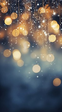 Light bokeh christmas lighting outdoors. AI generated Image by rawpixel.