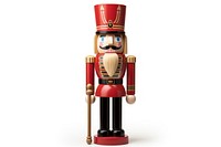 Christmas nutcracker white background representation. AI generated Image by rawpixel.