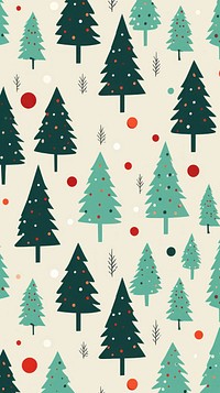 Christmas pattern tree backgrounds. AI generated Image by rawpixel.