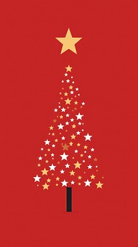 Christmas tree symbol star red. AI generated Image by rawpixel.