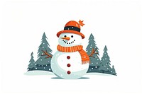 Merry christmas snowman winter white. AI generated Image by rawpixel.