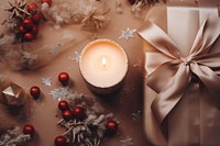 Christmas candle illuminated celebration decoration. AI generated Image by rawpixel.