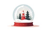 A Christmas snowglobe christmas decoration festival. AI generated Image by rawpixel.
