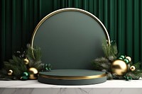 Christmas interior christmas green gold. AI generated Image by rawpixel.