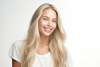 Woman smiling blonde adult. AI generated Image by rawpixel.