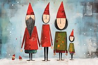 Happy family christmas art representation. AI generated Image by rawpixel.
