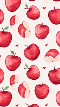 Apple apple backgrounds pattern. AI generated Image by rawpixel.