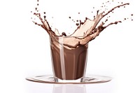 Water splah chocolate milk drink. AI generated Image by rawpixel.