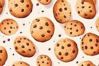 Cookie backgrounds biscuit pattern. AI generated Image by rawpixel.