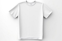 Blank white t-shirt sleeve white background coathanger. AI generated Image by rawpixel.