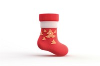 Christmas sock christmas gift white background. AI generated Image by rawpixel.