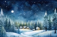 Village night landscape astronomy. AI generated Image by rawpixel.