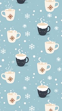 Backgrounds wallpaper pattern coffee. AI generated Image by rawpixel.