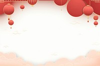 Chinese New Year banner lantern balloon red. AI generated Image by rawpixel.