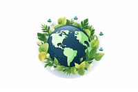 Earth green planet plant. AI generated Image by rawpixel.