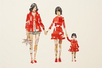 Fashion child dress togetherness. AI generated Image by rawpixel.