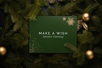 Christmas greeting card mockup psd