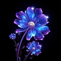 Cosmos flower purple violet. AI generated Image by rawpixel.
