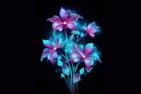 Flowers pattern purple plant. AI generated Image by rawpixel.