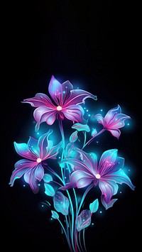 Flowers pattern plant light. AI generated Image by rawpixel.