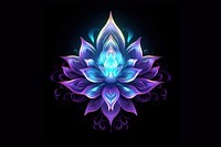 Lotus pattern purple flower. AI generated Image by rawpixel.