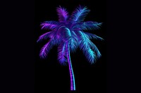 Palm purple plant tree. AI generated Image by rawpixel.