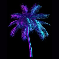 Palm violet plant tree. AI generated Image by rawpixel.
