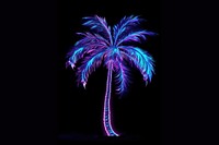 Palm tree fireworks nature night. AI generated Image by rawpixel.