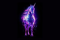Unicorn animal mammal purple. AI generated Image by rawpixel.
