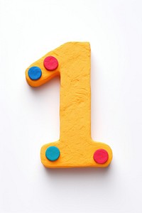 Number 1 text white background anniversary. AI generated Image by rawpixel.