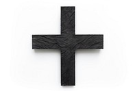 Black cross crucifix symbol white background. AI generated Image by rawpixel.
