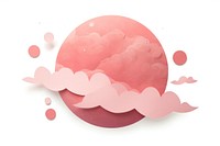 Planet petal white background cartoon. AI generated Image by rawpixel.