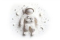 Astronaut space white background astronomy. AI generated Image by rawpixel.
