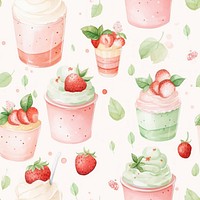 Parfait backgrounds strawberry dessert. 