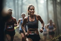 Trail running competition jogging. AI generated Image by rawpixel.