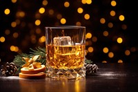 Glass whiskey glass decoration christmas. AI generated Image by rawpixel.