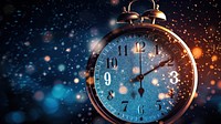 Happy new year 2023 clock night astronomy. AI generated Image by rawpixel.