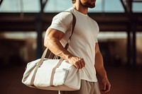 Duffle bag handbag bodybuilding accessories. AI generated Image by rawpixel.