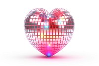 Heart sphere shape disco. AI generated Image by rawpixel.
