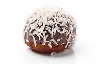 A chocolate coconut ball dessert food cake. AI generated Image by rawpixel.