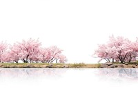 River outdoors blossom nature. AI generated Image by rawpixel.