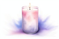 Candle white background freshness lavender. AI generated Image by rawpixel.