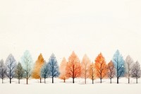 Winter treeline landscape outdoors nature. AI generated Image by rawpixel.