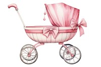 Stroller vehicle wheel white background. AI generated Image by rawpixel.