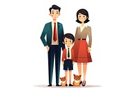 Asian family adult white background togetherness. AI generated Image by rawpixel.