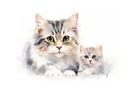 Mother animal mammal kitten. AI generated Image by rawpixel.